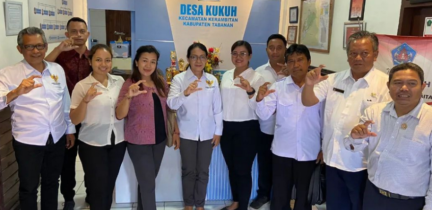 Monitoring Persiapan Anugerah KIP Desa Tahun 2023 Oleh Komisi Informasi Provinsi Bali